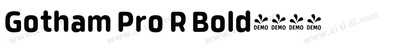 Gotham Pro R Bold字体转换